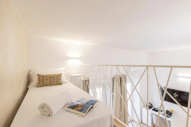 Il soppalco con il letto singolo